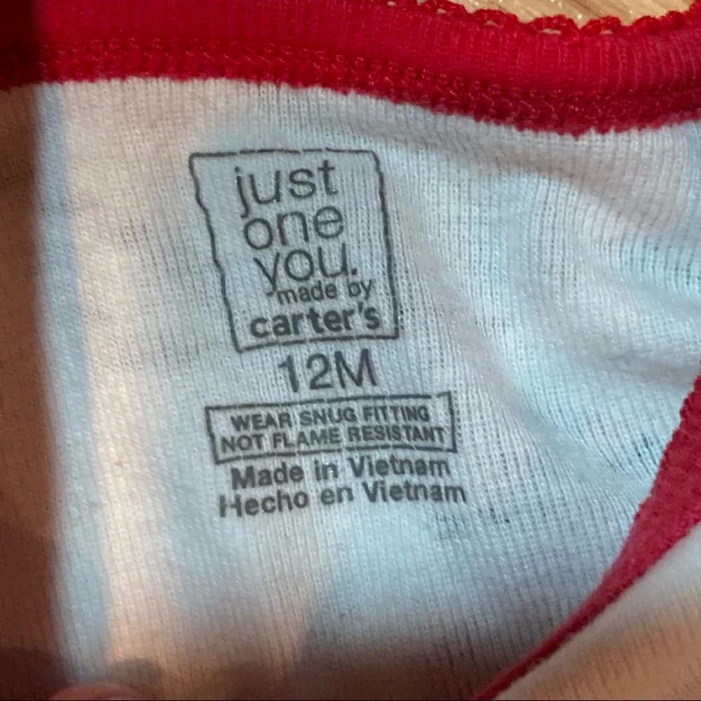 Carters three piece pajama‎ set 12 months